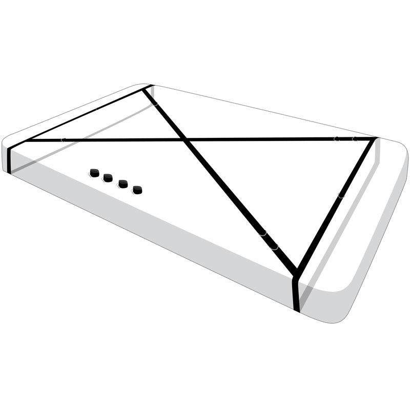 Master Series Interlace Bed Restraint Set - Universal Fit with Adjustable Velcro Straps