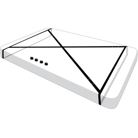 Master Series Interlace Bed Restraint Set - Universal Fit with Adjustable Velcro Straps