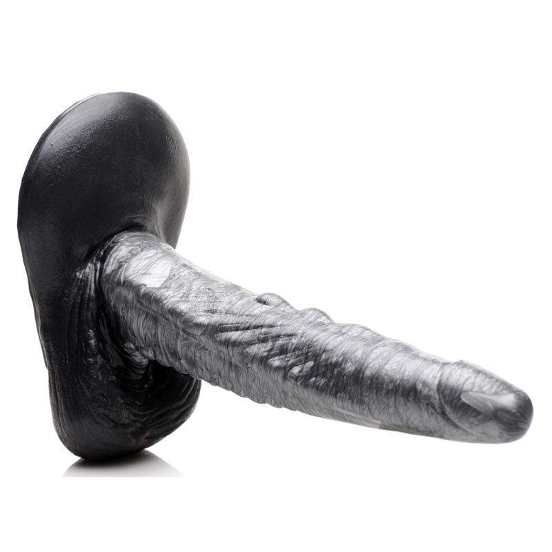 Creature Cocks Gargoyle Rock Hard Silver Fantasy Dildo (9.3")