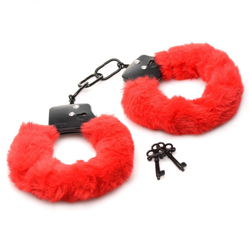 Master Series Cuffed in Fur Fluffy Handcuffs - Sturdy and Adjustable