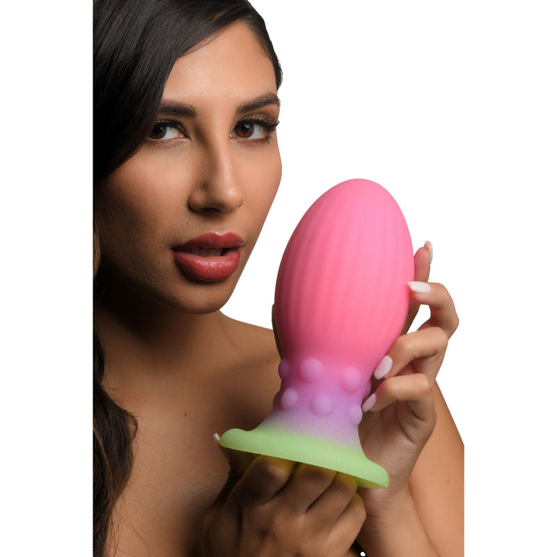 Creature Cocks XL Xeno Egg Glow-in-the-Dark Fantasy Plug (6.9")