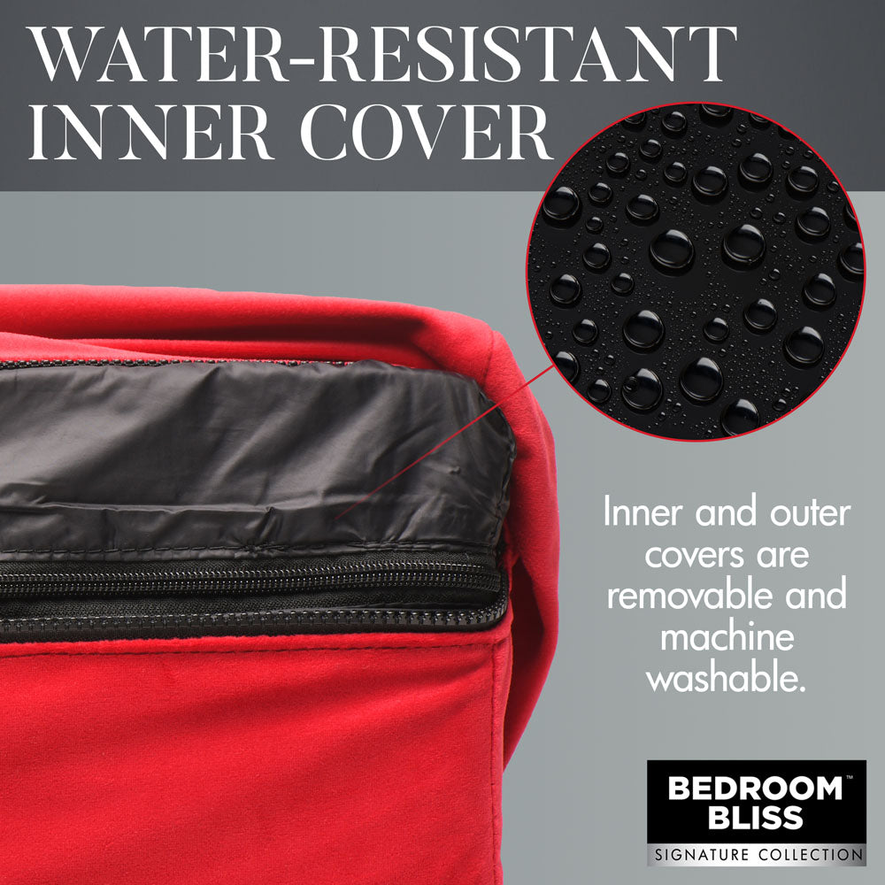 Bedroom Bliss Love Red Sex Couch - Water Resistant Faux Suede and Washable