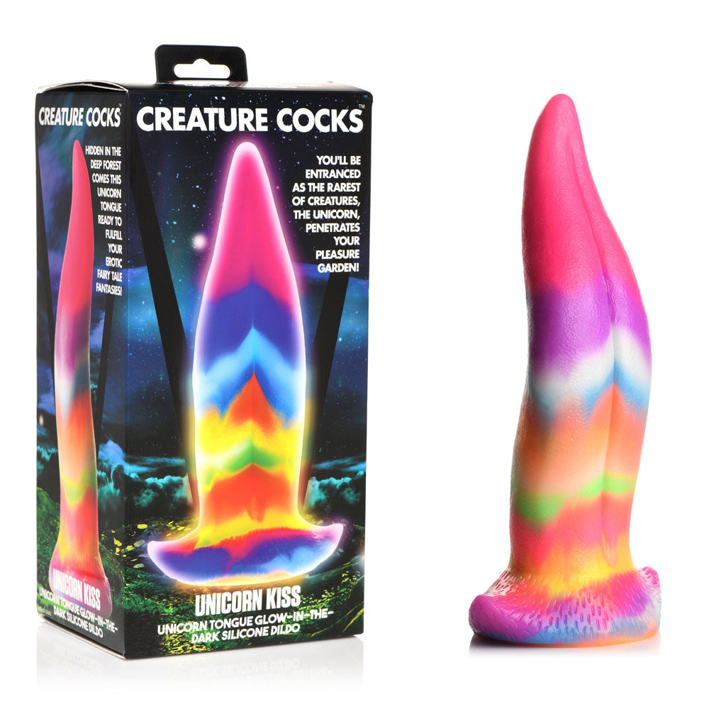 Creature Cocks Unicorn Kiss Glow-in-Dark Fantasy Dildo (8.4")