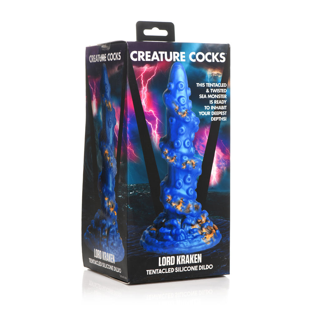 Creature Cocks Lord Kraken Tentacle Dildo - Harness Compatible with Suction Cup (21cm)