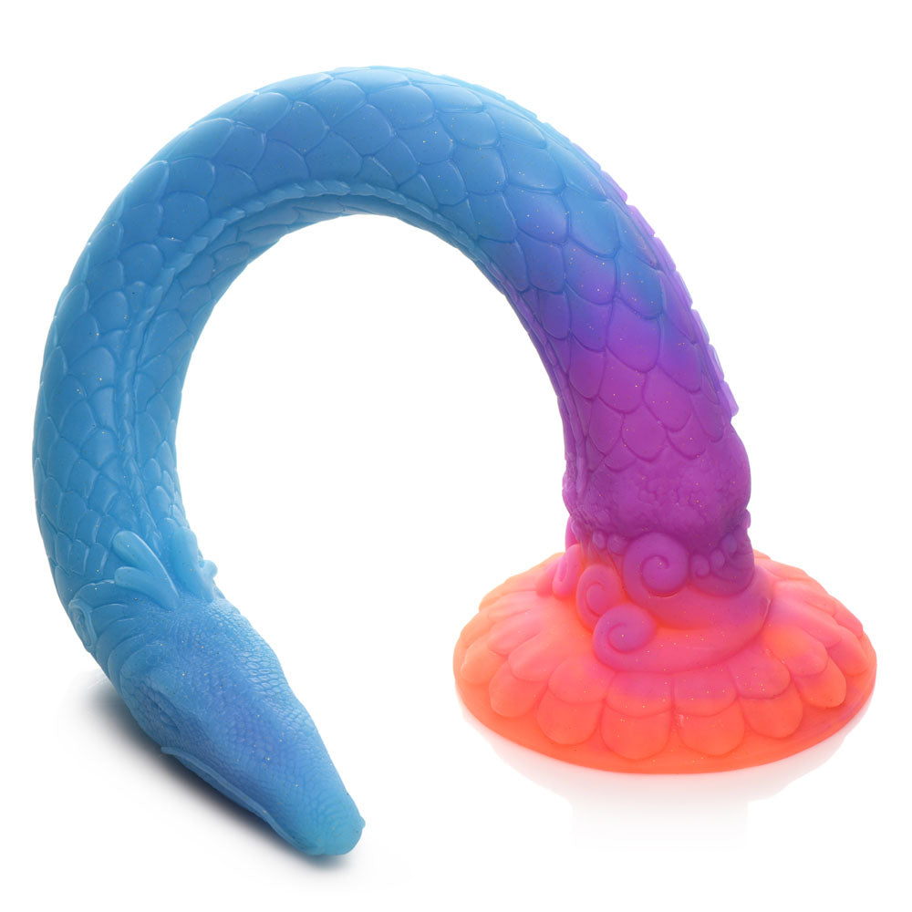 Creature Cocks Tentacle Larva Dildo - Glow-in-Dark (18")