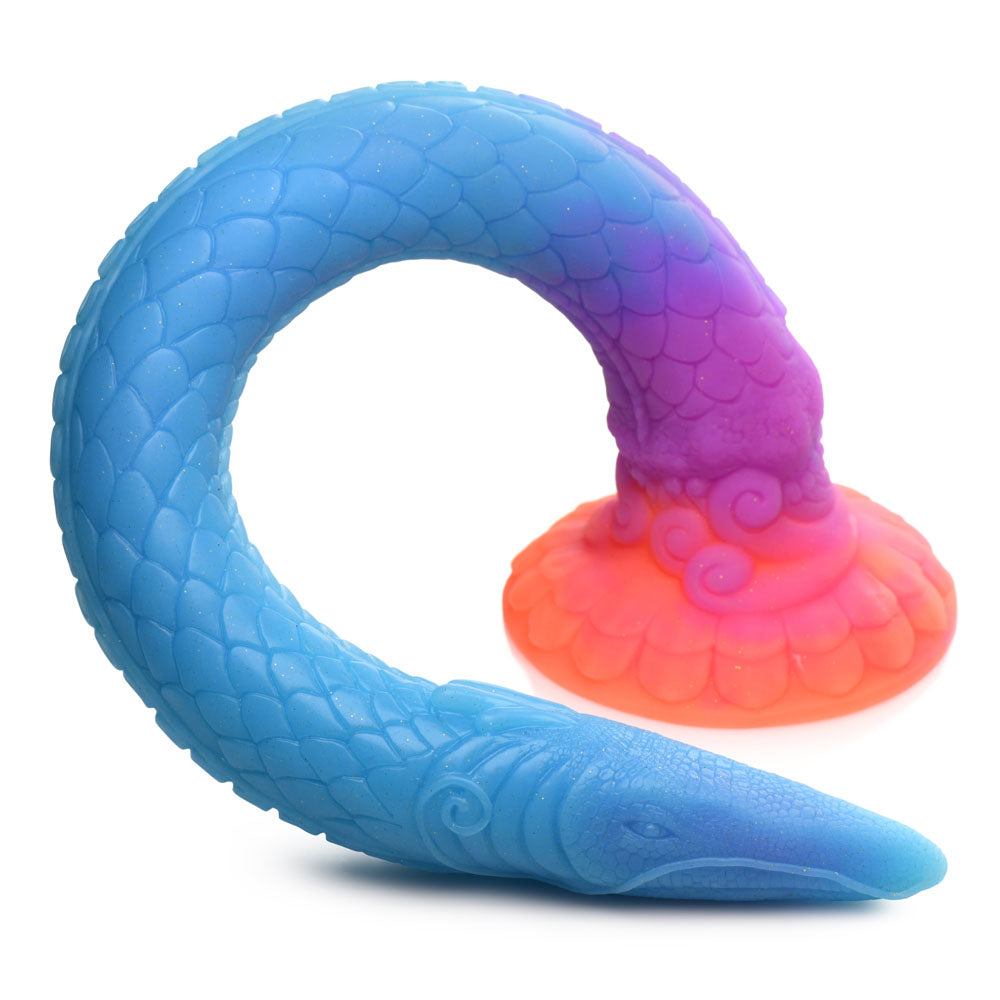 Creature Cocks Tentacle Larva Dildo - Glow-in-Dark (18")