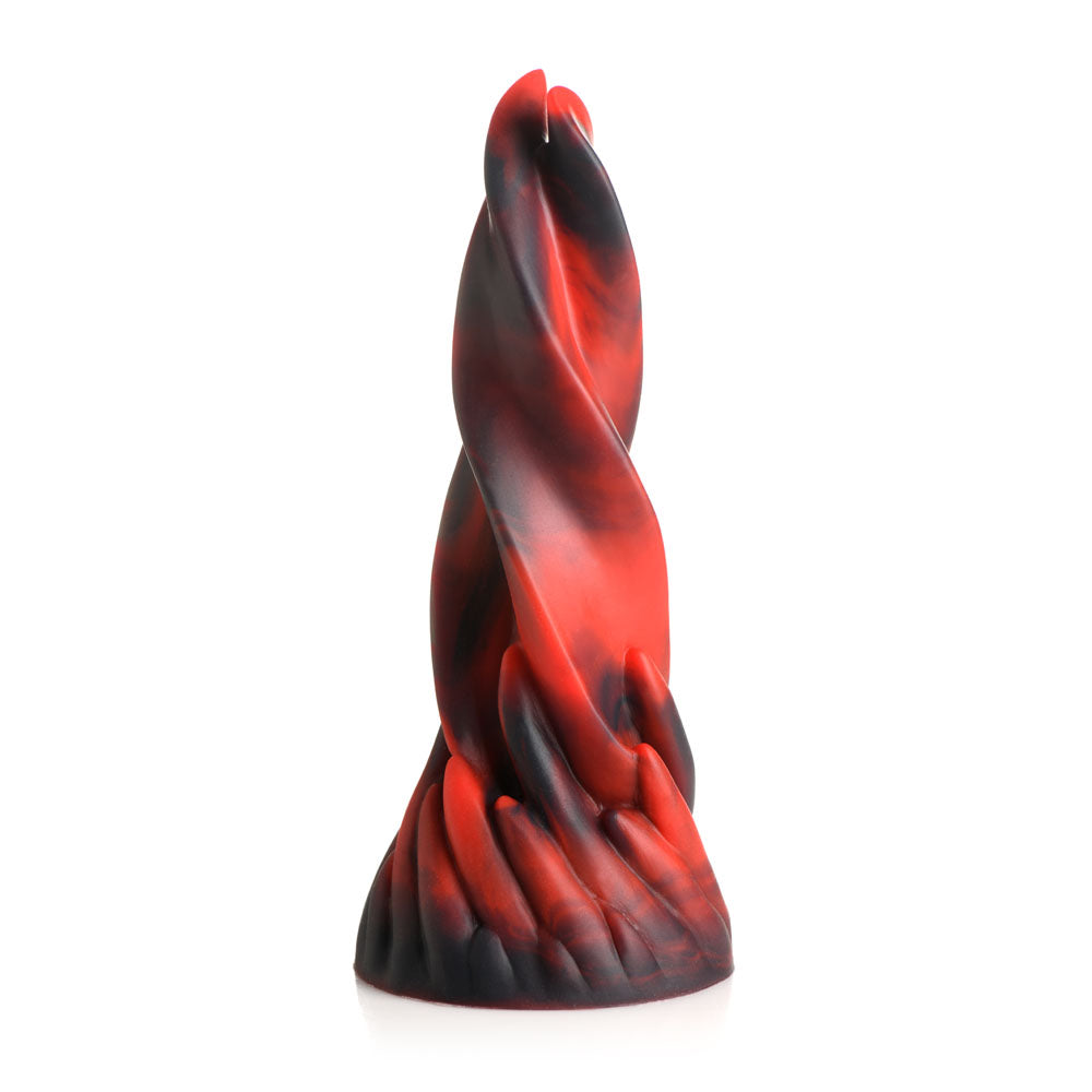 Creature Cocks Hell Kiss - Red Demon Fantasy Dildo - Harness Compatible with Suction Cup (18.8cm)