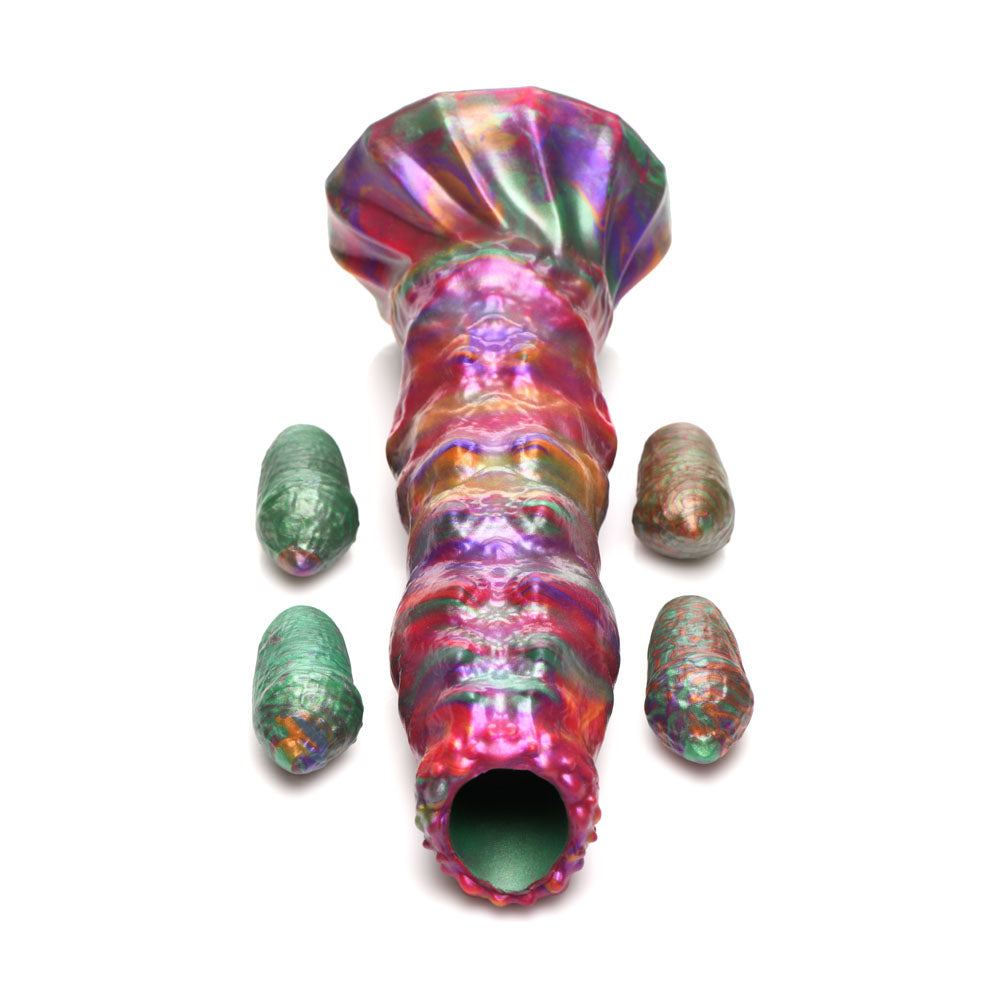 Creature Cocks Larva Ovipositor Fantasy Dildo with Eggs (9")