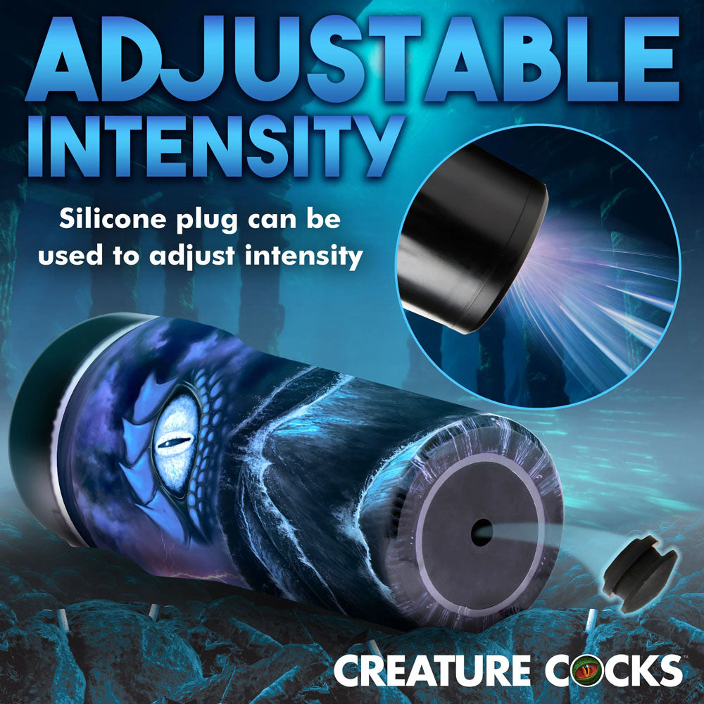Creature Cocks Pussidon Sea Monster Blue Fantasy Stroker - Adjustable Pressure