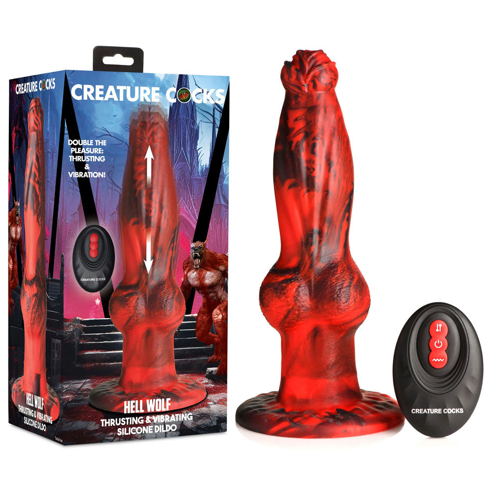 Creature Cocks Hell Wolf - Thrusting Fantasy Dildo (22cm)