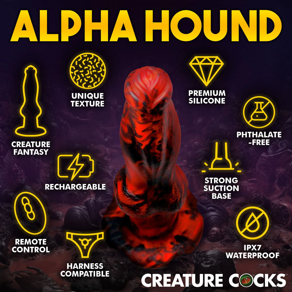 Creature Cocks Hell Wolf - Thrusting Fantasy Dildo (22cm)