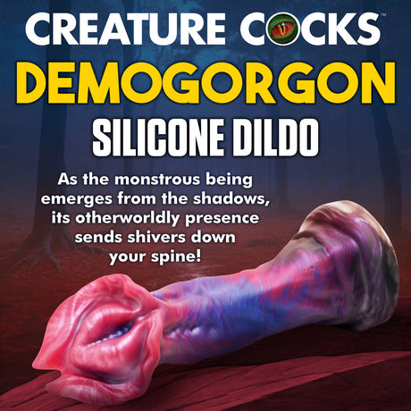 Creature Cocks Demogorgon - Multi-Coloured Fantasy Dildo - Suction Cup & Harness Compatible (22.6cm)