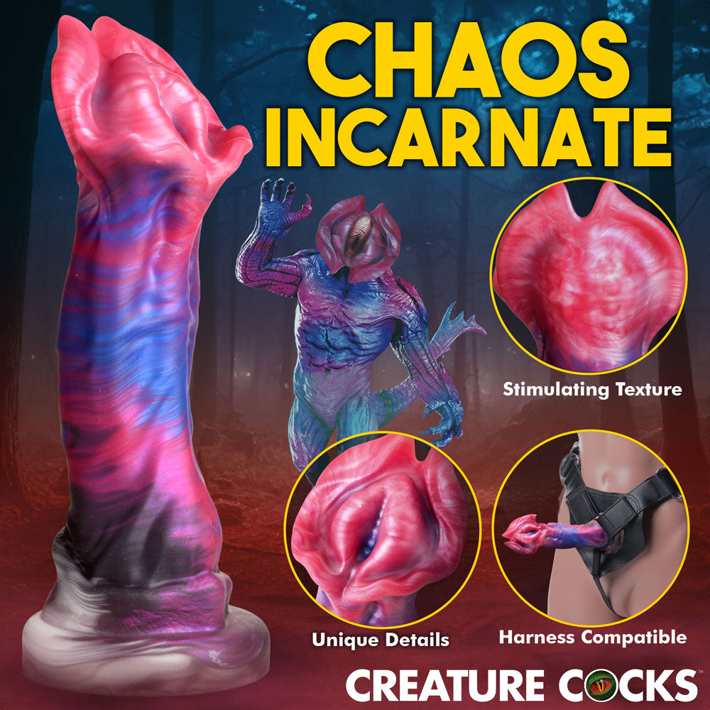 Creature Cocks Demogorgon - Multi-Coloured Fantasy Dildo - Suction Cup & Harness Compatible (22.6cm)