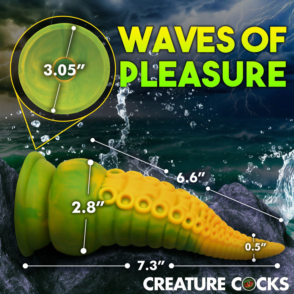 Creature Cocks Monstropus 2.0 - Powerful Vibrating Tentacle Dildo - Harness Compatible with Suction Cup (18.5cm)