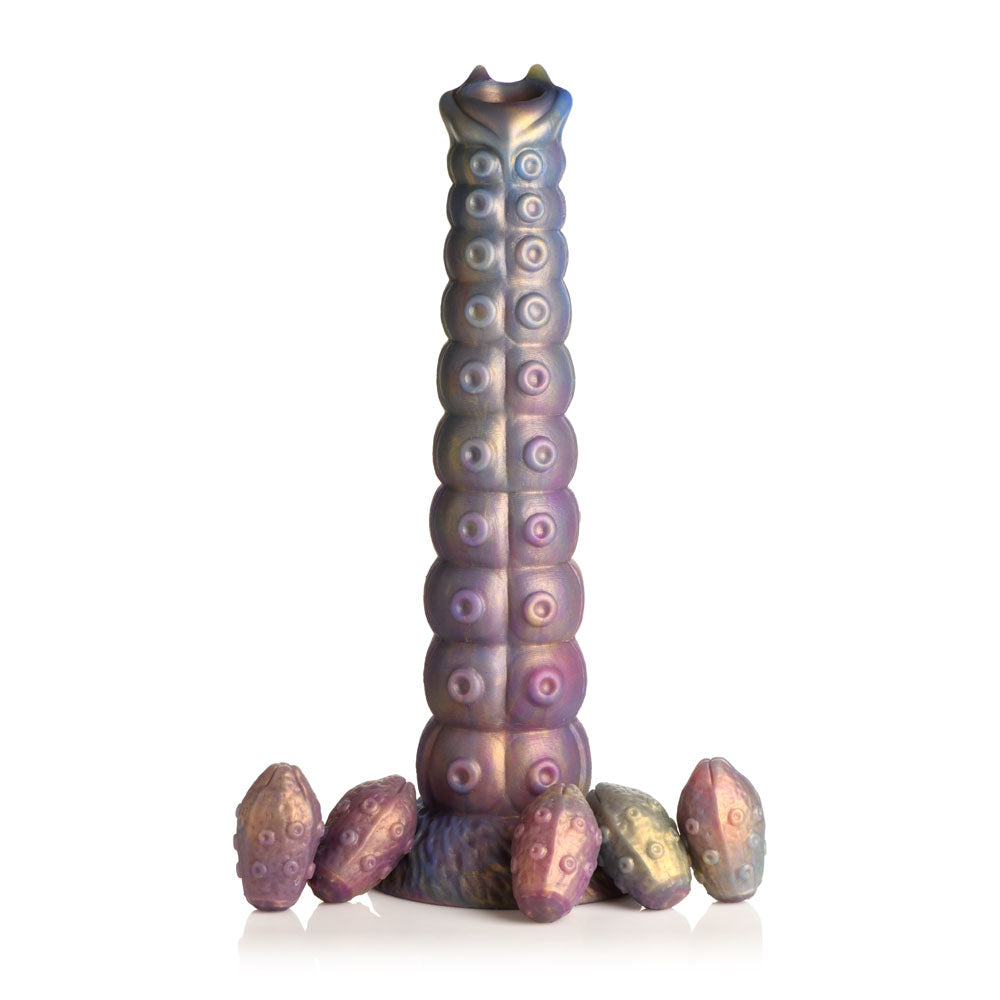 Creature Cocks Deep Invader – Multi-Colour Ovipositor Fantasy Dildo with Eggs (22.9cm)