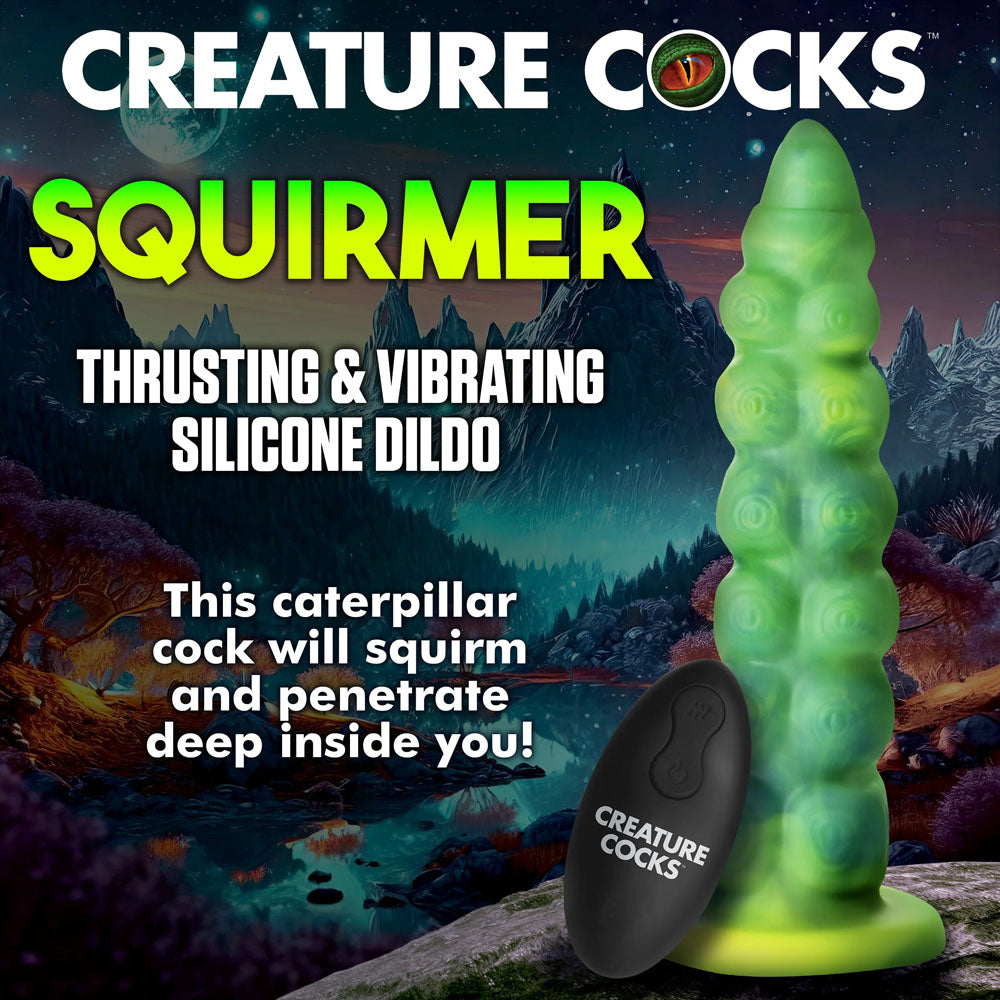 Creature Cocks Squirmer Fantasy Dildo - Thrusting & Vibrating (22.3cm)