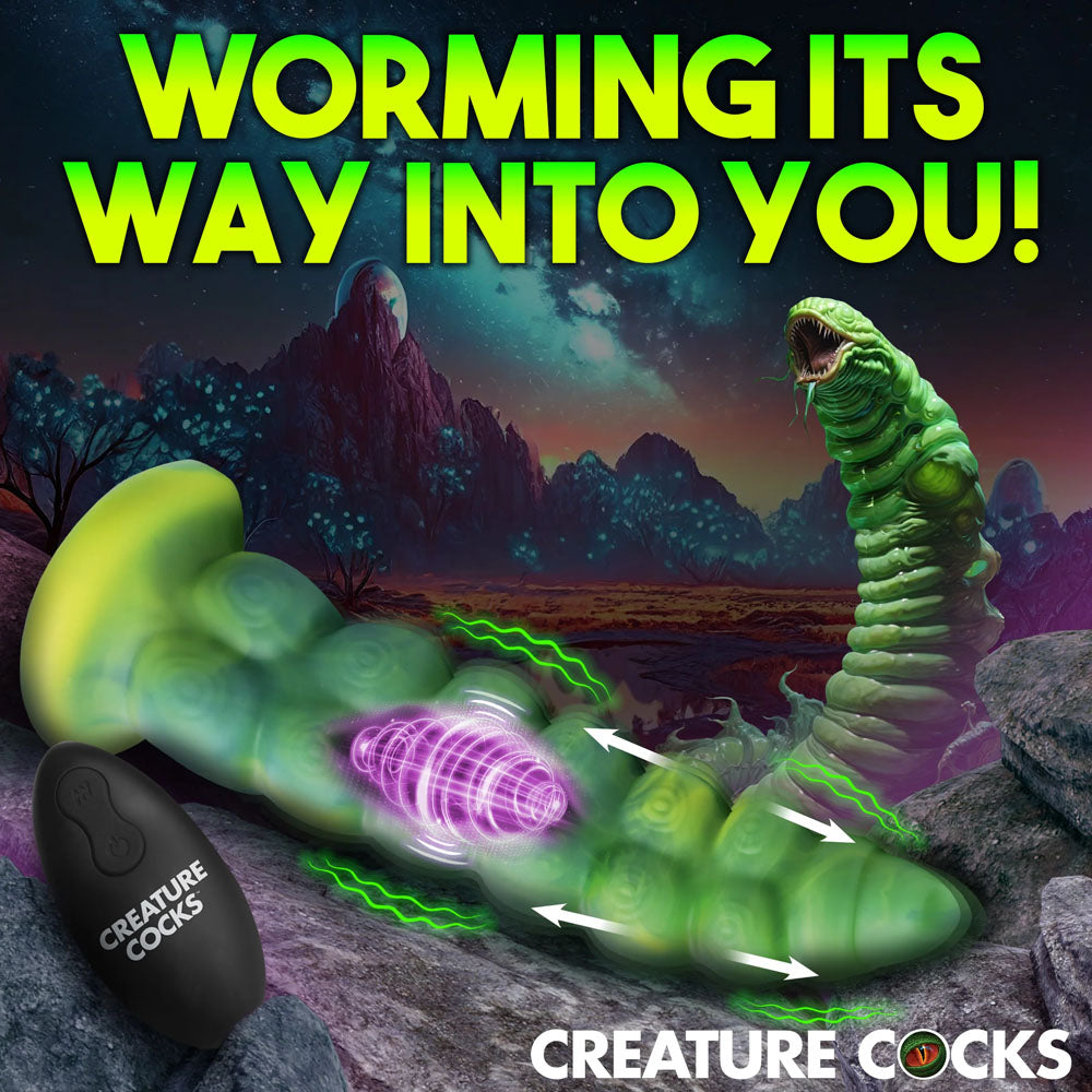 Creature Cocks Squirmer Fantasy Dildo - Thrusting & Vibrating (22.3cm)