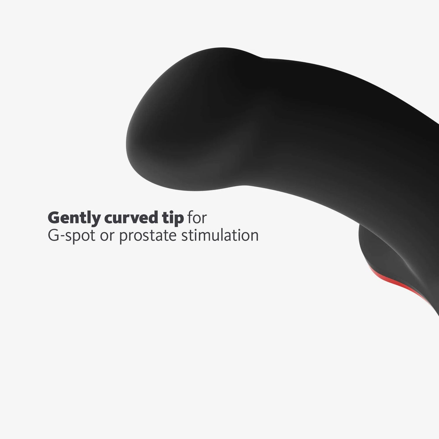 Amor Black & Red - Small Silicone Dildo for Beginners - Harness Compatible
