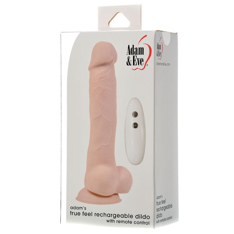 Adam & Eve True Feel Vibrating Dildo - Remote Controlled and Versatile (17.8cm)