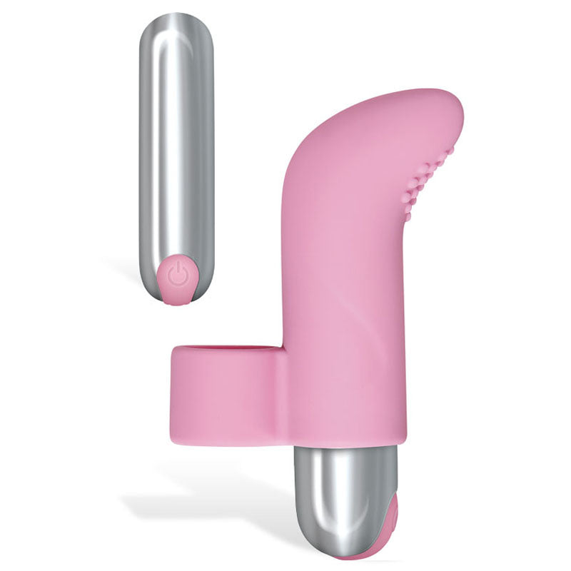 Adam & Eve Rechargeable Silicone Finger Vibrator with Textured Tip