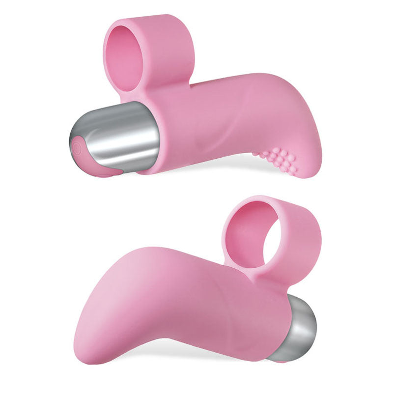 Adam & Eve Rechargeable Silicone Finger Vibrator with Textured Tip