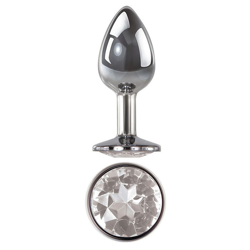 Adam & Eve Clear Gem Anal Butt Plug – Medium