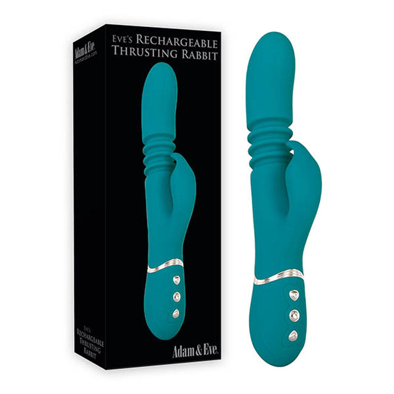Adam & Eve Dual Action Thrusting & G-Spot Rabbit Vibrator