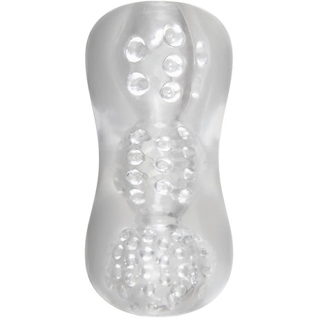 Adam & Eve Triple Chamber Textured Stroker Sleeve - Oral Like Suction