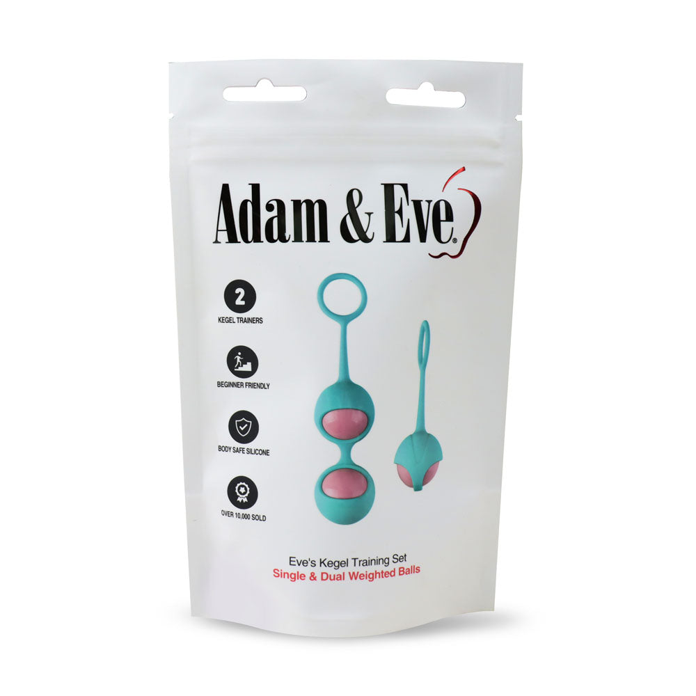 Adam & Eve Kegel Training 2 Piece Set - Smooth & Waterproof