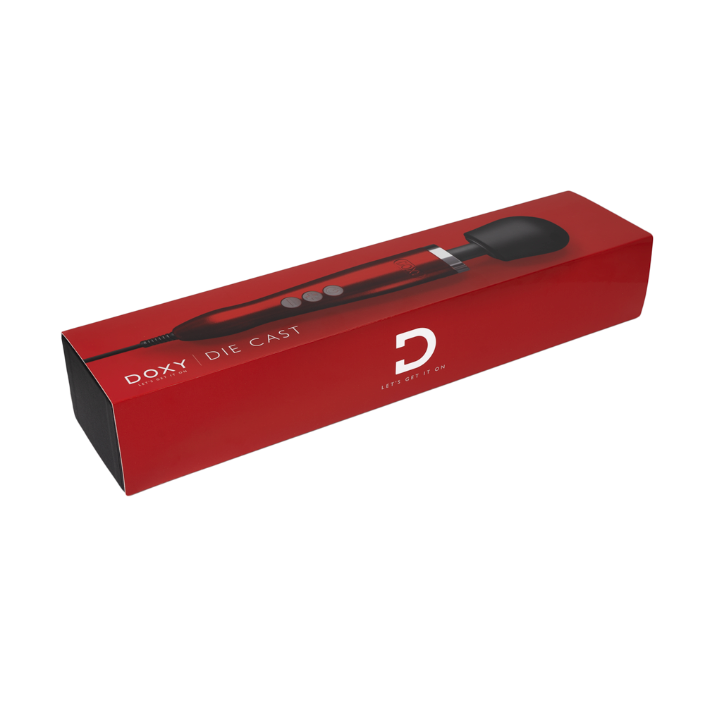 Doxy Die Cast Red – Ultra-Powerful Plug-In Wand Massager