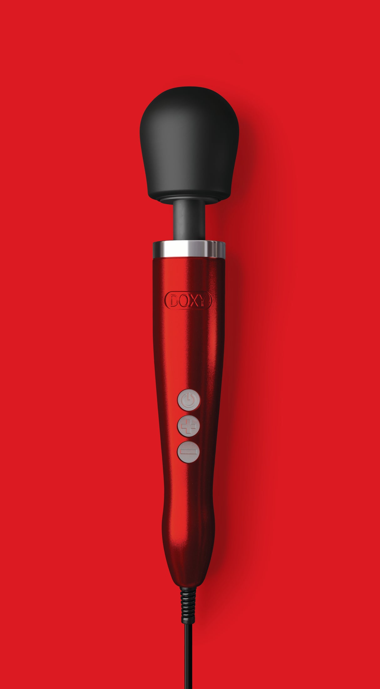 Doxy Die Cast Red – Ultra-Powerful Plug-In Wand Massager