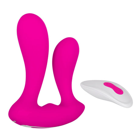 Adam & Eve Dual Entry Vibrator with Remote Control - Waterproof