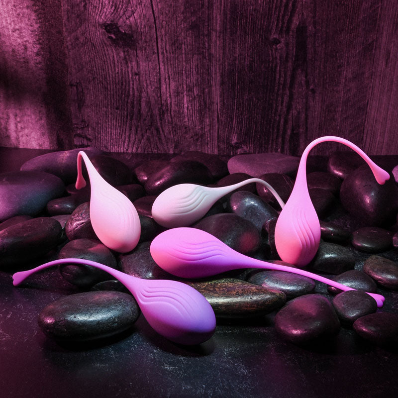 Evolved Tight & Delight | 5 Piece Kegel Training Set | Waterproof | Retrieval Cord
