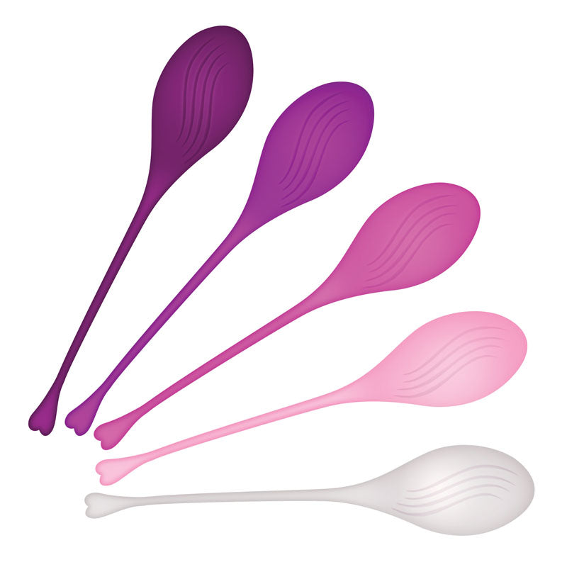 Evolved Tight & Delight | 5 Piece Kegel Training Set | Waterproof | Retrieval Cord