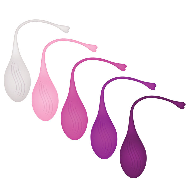 Evolved Tight & Delight | 5 Piece Kegel Training Set | Waterproof | Retrieval Cord