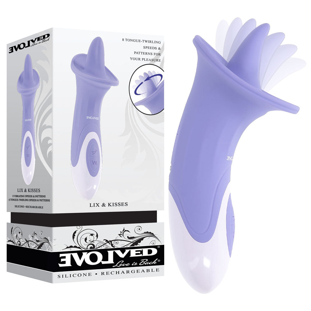 Evolved LIX & KISSES - Rechargeable Flicking Tongue Stimulator