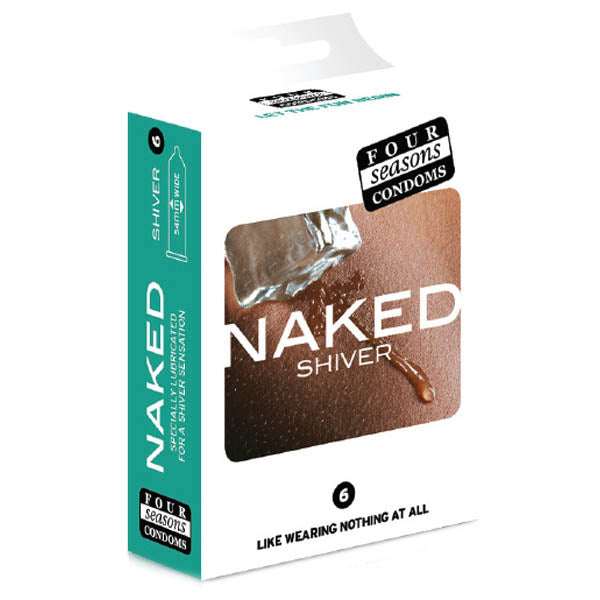 Four Seasons Naked Shiver Tingling Ultra Thin Condoms 6PK