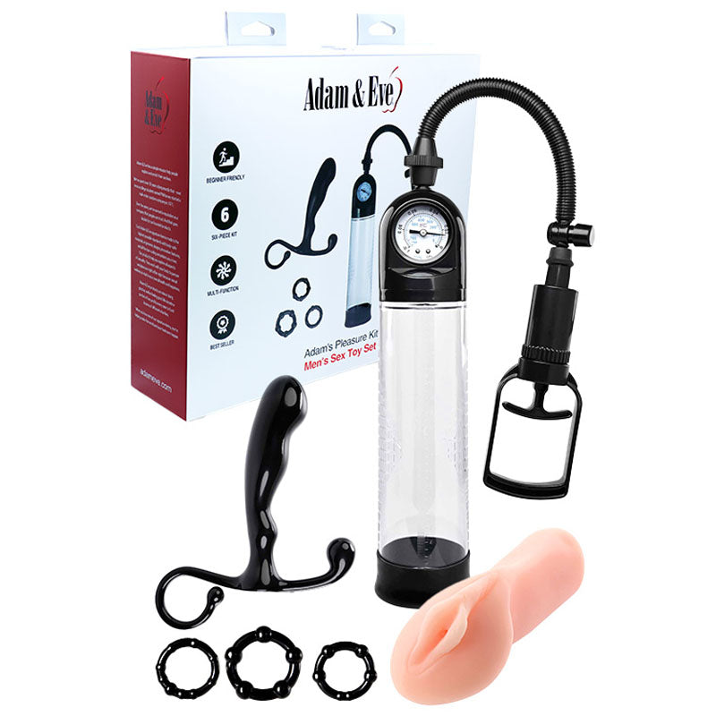 Adam & Eve Pleasure Kit - 6 Piece Set for Him