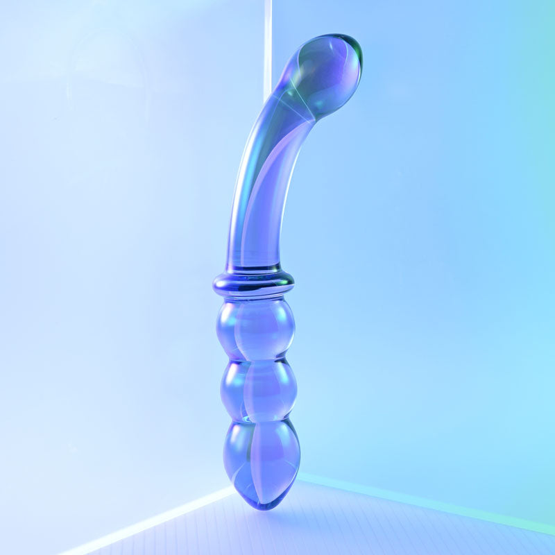 Gender X Lustrous Galaxy Wand - Dual-Ended Glass Dildo Massager (18.5cm)