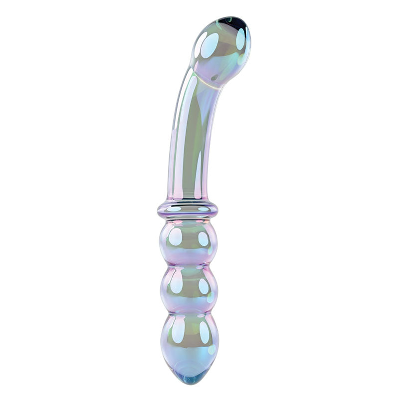 Gender X Lustrous Galaxy Wand - Dual-Ended Glass Dildo Massager (18.5cm)