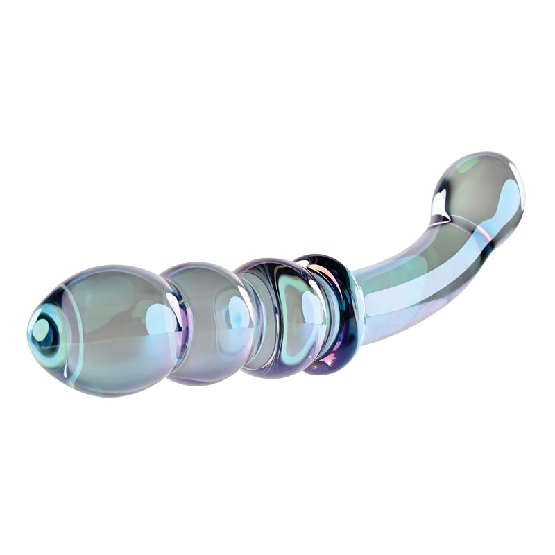 Gender X Lustrous Galaxy Wand - Dual-Ended Glass Dildo Massager (18.5cm)