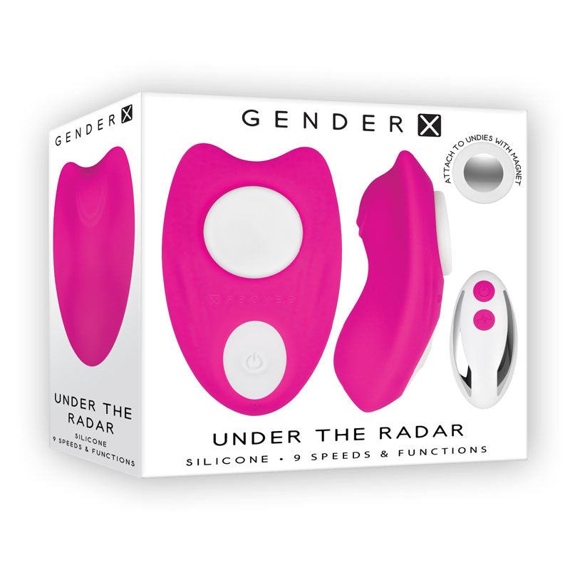 Gender X Under the Radar Panty Vibrator - Remote Controlled, Secure & Discreet, Waterproof