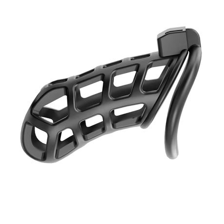 Pleasure Haven Cobra Chastity Cage - 4 Rings & 2 Keys, Breathable Resin