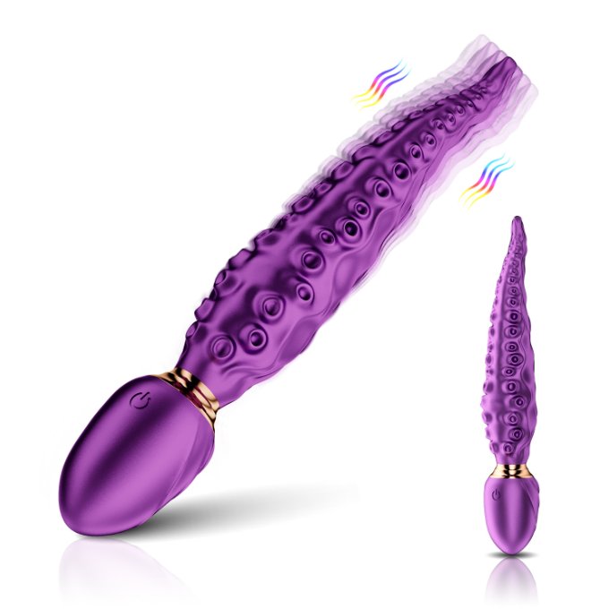 Tentacle Dildo Wand Vibrator - Waterproof & Whisper Quiet