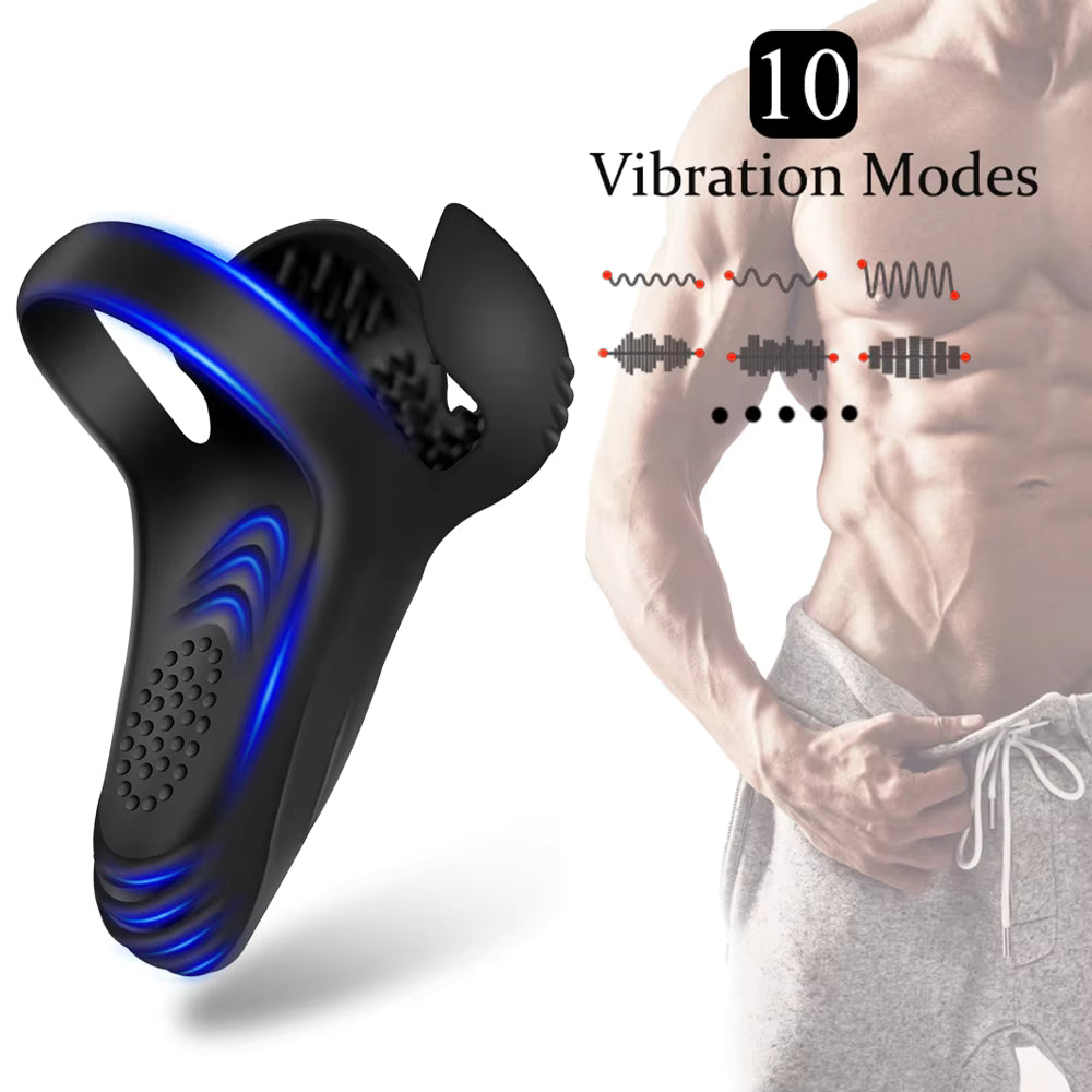 Vibrating Cock & Balls Ring - Remote Controlled & Waterproof
