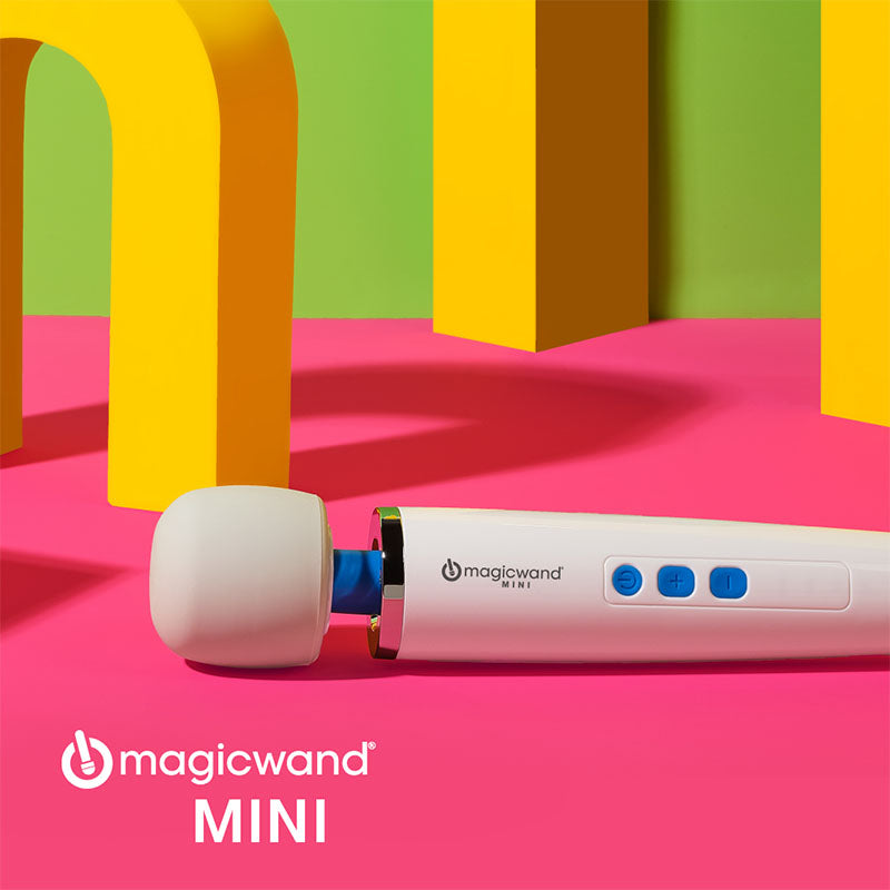 Magic Wand Mini - White Rechargeable Massage Wand with Deep Vibrations