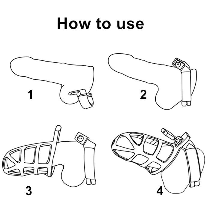 Pleasure Haven Metal Chastity Cage - Waterproof in Discreet Velvet Bag