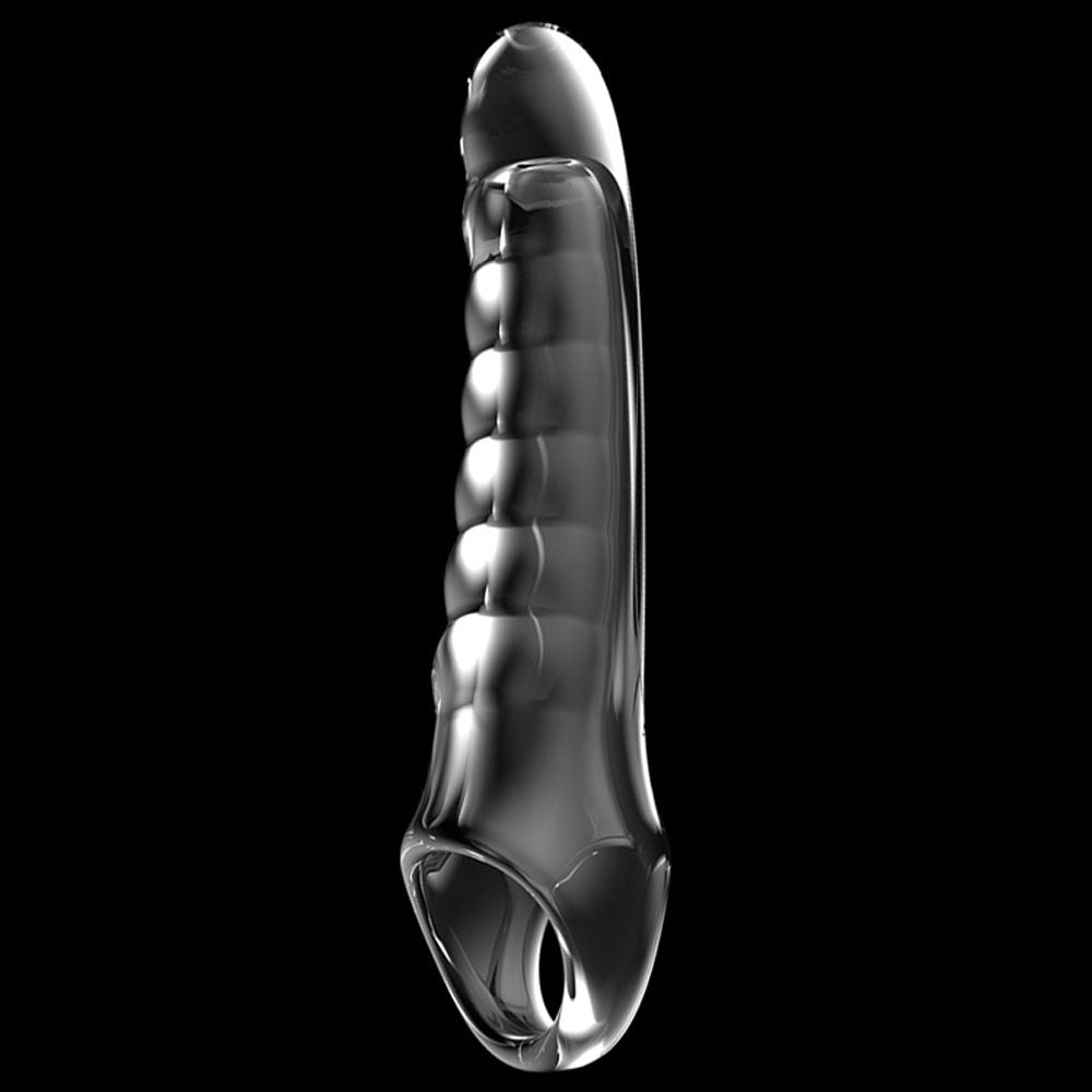 Adam & Eve Ridged Rider Penis Extension Sleeve (22.9cm)