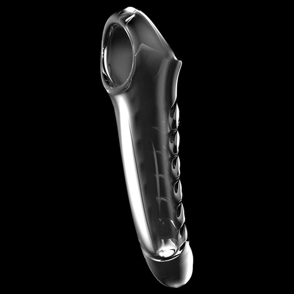 Adam & Eve Ridged Rider Penis Extension Sleeve (22.9cm)