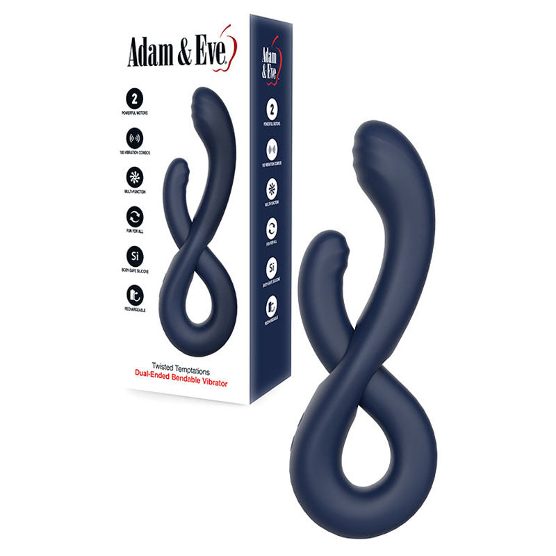Adam & Eve Twisted Temptations – Bendable, Double Ended Vibrator